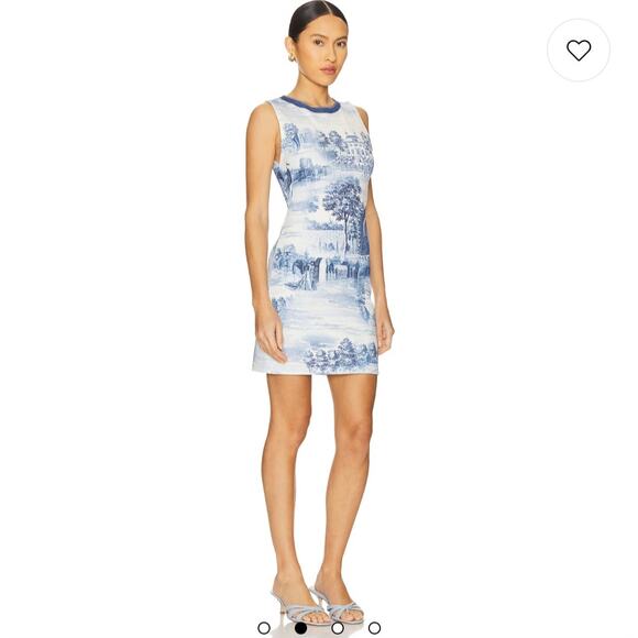 Alice + Olivia Women's Wynell Toile De Jouy Print Mini Dress NWT Size 6 - Picture 2 of 16